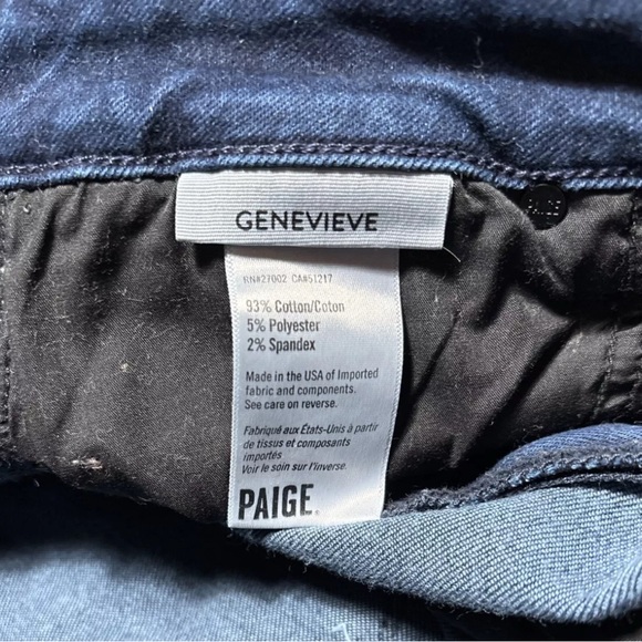 Paige Genevieve Flare Jeans 28x32 Denim Jeans - Picture 6 of 8